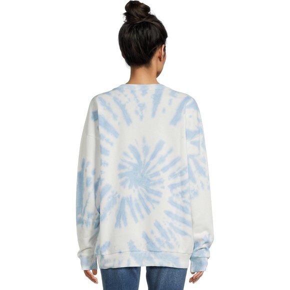 No Boundaries Juniors’ Washed Graphic Sweatshirt, Sizes XS-XXXL-Freshwater Blue - Picture 5 of 5